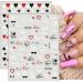 Manicure Cupid Cartoon Valentine Nail Art Stickers Love Heart 3D Decals Letters(STZ-G073) - Buy Online on GoSupps.com