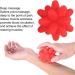 Silicone Massage Ball for Myofascial & Muscle Relaxation - Acupuncture & Deep Tissue Massager - Red Fitness Massage Ball - Buy Online on GoSupps.com
