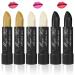 Magic Kiss Color Changing Matte 6 Piece Lipstick Set infused with Aloe Vera Made in USA (Colors of Aloha 6)