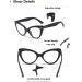 Shop Hubeye Cat Eye Reading Glasses for Women - Fashionable Anti-Blue Light 1.50 Diopters - Large Frame with Glasses Holster - Stylish & Comfortable - Buy Online on GoSupps.com