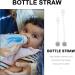 Healifty 2Pcs Weighted Straw Sippy Cup Straws Replacement - Transparent Baby Bottle Straws for Nursery Bottle Water Cup - Buy Online on GoSupps.com
