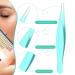 Dark Brown Mink Eyebrow Extensions Kit - 5-8mm Mix Length Trays with Glue & Tweezers by KC Republic - Buy Online on GoSupps.com