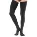 Absolute Support Wide Calf Mens Compression Stockings 20-30mmHg - Plus Size Opaque Thigh Hi Compression Socks for Men Circulation Varicose Veins Swelling Lymphedema Knee Surgery - Black 3X-Large 3X-Large Black