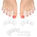 Blmsian Toe Separators  2 Pairs Toe Spacers Bunion Pads Corrector for Women Men  Foot Alignment  Correct Toes  Hammertoes  Bunions  Plantar Fasciitis (Medium) M (Women's Shoe Size: 9-12.5  Men: 7-11)