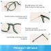 Firmoo Anti-Glare Blue Light Blocking Glasses for Men & Women - Retro Leopard Panto Design Scratch-Resistant Eye Fatigue Relief - Buy Online on GoSupps.com