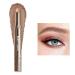 Shimmer Eyeshadow Stick Metallic Creamy Eyeshadow Pencil Crayon Eye Brightener Highlight Makeup Waterproof Long Lasting Cream Eye Shadow (#03 NATURAL)