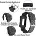 GOSETH Compatible with Fitbit Charge 4/Fitbit Charge 3 Bands with Case  Silicone Strap with Shatter-Resistant Protective Frame for Fitbit Charge 3/SE/Charge 4 and Special Editions (Black&Grey) - Buy Online on GoSupps.com