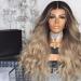 Buy MARBER 28 Inch Long Blonde Wig with Dark Roots | Curly Synthetic Wig for Women - Elevate Your Style! - Buy Online on GoSupps.com