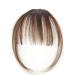 Natural Synthetic Hair Flat Bangs/Fringe Mini Hair Bangs Fashion one Clip-in Hair Extension(Light Brown)