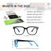 OLIVENA 2Pack Anti Blue Light Glasses - Black Square Oversized Thin Blue Light Blocking Glasses for Women Men - Reduce Eyestrain & UV Glare - Buy Online on GoSupps.com