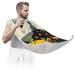 Beard Bib Apron Beard Bib Hair Catcher for Men Shaving and Trimming Non-Stick Waterproof Beard Cape Grooming Cloth Halloween Haunted House