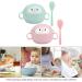Tomaibaby 2 Sets Stainless Steel Baby Feeding Bowls with Spoons - Penguin Design for Infant Toddler Kids - Buy Online on GoSupps.com