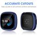 NANW 4-Pack Screen Protector Case for Fitbit Sense 2/Versa 4 | Soft TPU Bumper | Full Cover Protective Cases | Scratch-Proof | Black/Charcoal/Blue/Clear - Buy Online on GoSupps.com
