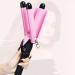 Professional 3 Barrel Curling Iron Hair Waver - 1 Inch Ceramic Curler with LCD Display (Pink) | Perfect for Gorgeous Waves | International Shipping Available - Buy Online on GoSupps.com