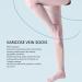 Knee Long Compression Stockings 23-32 mmHg for Varicose Veins & Edema - Supportive Nursing Stockings for Men & Women (4XL) - Buy Online on GoSupps.com