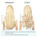 Clip In Extensions Real Hair - Light Blonde Highlights Gold Blonde 40cm 16 Inch - 110g Seamless 7 Pieces PU Human Hair Extensions - Buy Online on GoSupps.com