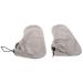 Uonlytech 1 pair of warm foot cover for the growth therapy Pedicure foot cover Paraffin wax foot wraps wax bath foot cover made of cotton paraffin wax bag plush feasts accessories gray