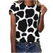 Oversized T-Shirts Shirts for Women Womens Fashion Dragonfly Print Tshirt Short Sleeve Blouse Business Trendy T-Shirts Plus Size Blouses for Women#black Medium