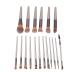 Premium 18-Piece Makeup Brush Set - Soft Powder Cosmetic Applicators for Eyeshadow Blush & Eyelashes | International Shipping Available - Buy Online on GoSupps.com