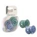 LOVI Dynamic Pacifier 3-6 Months | Silicone BPA-Free | Hey Collection | Blue 2 Pack | Safe for Your Baby - Buy Online on GoSupps.com