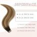 YDDM Tape In Extensions - Real Hair 20pcs 50cm Brown to Light Brown with Light Blonde - Invisible Tape Extensions (2/6/18#) - 20 Inch (50cm) - Premium Quality Hair Extensions for a Natural Look - Buy Online on GoSupps.com