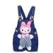 KIDSCOOL SPACE Baby Girl Jean Overalls Toddler Denim Cute 3D Bunny Outfit 2-3 Years Blue-2128