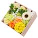 OUNONA 1 Box Carnation Soap Flower Christmas Decor Momma Gifts Nativity Decor Mom Present Christmas Stockings Romantic Preserved Flower Mother Artificial Wedding Suit Paper Green 15x15x8cm