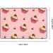 Flannel Carpet Cherry Cake Pattern 60 x 39 in Non-Slip Durable Suitable for Living Room and Office Bedroom - Buy Online on GoSupps.com