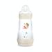MAM Easy Start Anti-Colic Bottle (260 ml) baby bottle ideal for breastfeeding mixed teat 2 ventilated base anti-colic linen