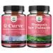 Bundle of G-Curve Butt and Breast Enhancement Pills - Herbal Enhancer May Support Body Sculpting Curves and Extra Strength Saw Palmetto for Women - DHT Blocker Thickening Hair Vitamins for Hair Loss