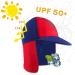 UPF 50+ Children's Sun Hat - Dinosaur Pattern Legionnaire Hat with Neck Protection for Ages 6-8 - Buy Online on GoSupps.com
