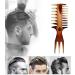 Retro Hairstyle Comb Men's Wide Teeth Resin Comb Anti-static Suitable for Salon and Home Use (4 three-purpose comb width) - Buy Online on GoSupps.com