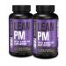 Jacked Factory Lean PM Night Time Fat Burner Sleep Aid Supplement & Appetite Suppressant for Men and Women - 180 Stimulant-Free Veggie Weight Loss Diet Pills