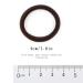 Hoyols 1.6 Inch Soft Cotton Hair Ties 50 Pcs Espresso - Large Bands for Thick Curly Hair - No Slip Seamless Scrunchies - Buy Online on GoSupps.com