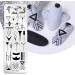 Floral Geometric Nail Art Stamping Plate Set - DIY Nail Stamp Kit (6pcs) - Buy Online on GoSupps.com