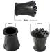 Rubber Tip Ends 15mm (4 Pack) for Walking Sticks, Canes, Crutches, Zimmer Frames, Hiking Poles - Heavy Duty Replacement End Stoppers - Buy Online on GoSupps.com
