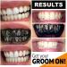 Activated Charcoal & Coconut Shell Teeth Whitening Powder 50g + Free Bamboo Toothbrush - Buy Online on GoSupps.com