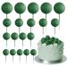 Astaron 20 pieces Tortendeko balls cake topper mini-balloons cake upleater for wedding party baby party birthday cake decorate (dark green)