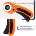 45mm Rotary Fabric Cutter with Safety Lock and 10 Replacement Blades - Ideal for Quilting, Sewing, Arts, and Crafts - Buy Online on GoSupps.com