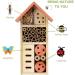 Buddy Wild Insect Bee House - Eco-Friendly Bug Hotel for Bees, Butterflies & Insects - Kid Friendly & Weather Resistant - Natural Wood - 13x8.5x26cm - Buy Online on GoSupps.com