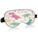 WELLDAY Sleep Mask Funny Dinosaurs Roar Night Eye Shade Cover Soft Comfort Blindfold Blockout Light Adjustable Strap for Men Women