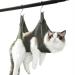 Qrity 1 piece of cat care pocket hammocks dishes dog care hammock set with S hooks for fur care dogs and cats nail cutting -m m green green