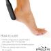 Pumice Stone Foot Scrubber with Handle - Callus Remover for Dry Dead Skin - Exfoliating Brush for Heels, Elbows & Hands - Buy Online on GoSupps.com