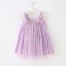 PythJooh Baby Girl Tulle Dress with Butterfly Wings | Toddler Sleeveless Tutu Princess Dress for 0-4 Years | 18-24 Months | Starry Purple - Buy Online on GoSupps.com