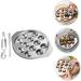 HOMSFOU 1 Set Dinnerware Flatware Escargot Serving Plate Home Restaurant Baking Plate Snail Escargot Plate Snail Baking Plate Baking Clamp Snail Baking Pan French Food Stainless Steel - Buy Online on GoSupps.com