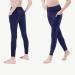 JIM LEAGUE Girls Athletic Dance Leggings - Navy Medium | Kids Yoga Compression Pants with Pockets for Teen Running and Workout - Buy Online on GoSupps.com