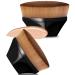 VICKSONGS 2pcs Flawless Finish Foundation Brush Streak-free Makeup Brush with Box 60g / Super Soft Flat Top Kabuki Brush Sunless Tanning Face Brush for Liquid Cream Smoothly & Evenly (Black2)