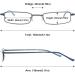 Magimodac Blue Light Filter Reading Glasses for Men & Women - Prescription Metal Narrow Frames with Pencils - Buy Online on GoSupps.com