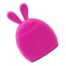Face Scrubber - Facial Cleansing Brush Face Scrub Clean Brush - Face Brushes for Cleansing Handheld Face Exfoliator Brush for Sensitive Delicate Dry Skin Cleaning Rose Red Rabbit