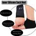 Jootuepo Gel Socks - 3 Pairs Soft Open Toe Heel Socks for Cracked Skin - Foot Care Treatment (Black) - Buy Online on GoSupps.com